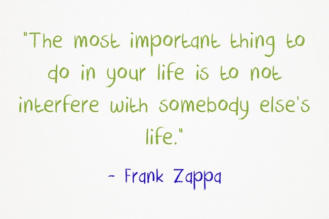 the most important thing to do in your life is to not