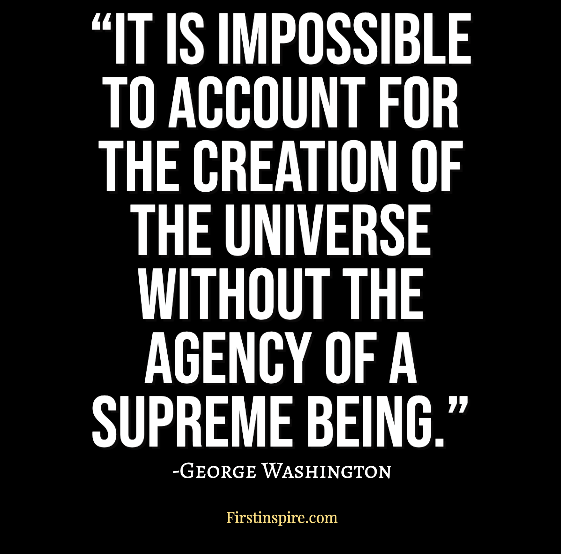 it is impossible to account for the creation of the universe without the agency of a supreme being