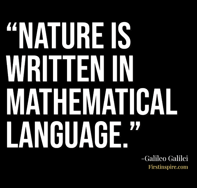 nature is written in mathematical language