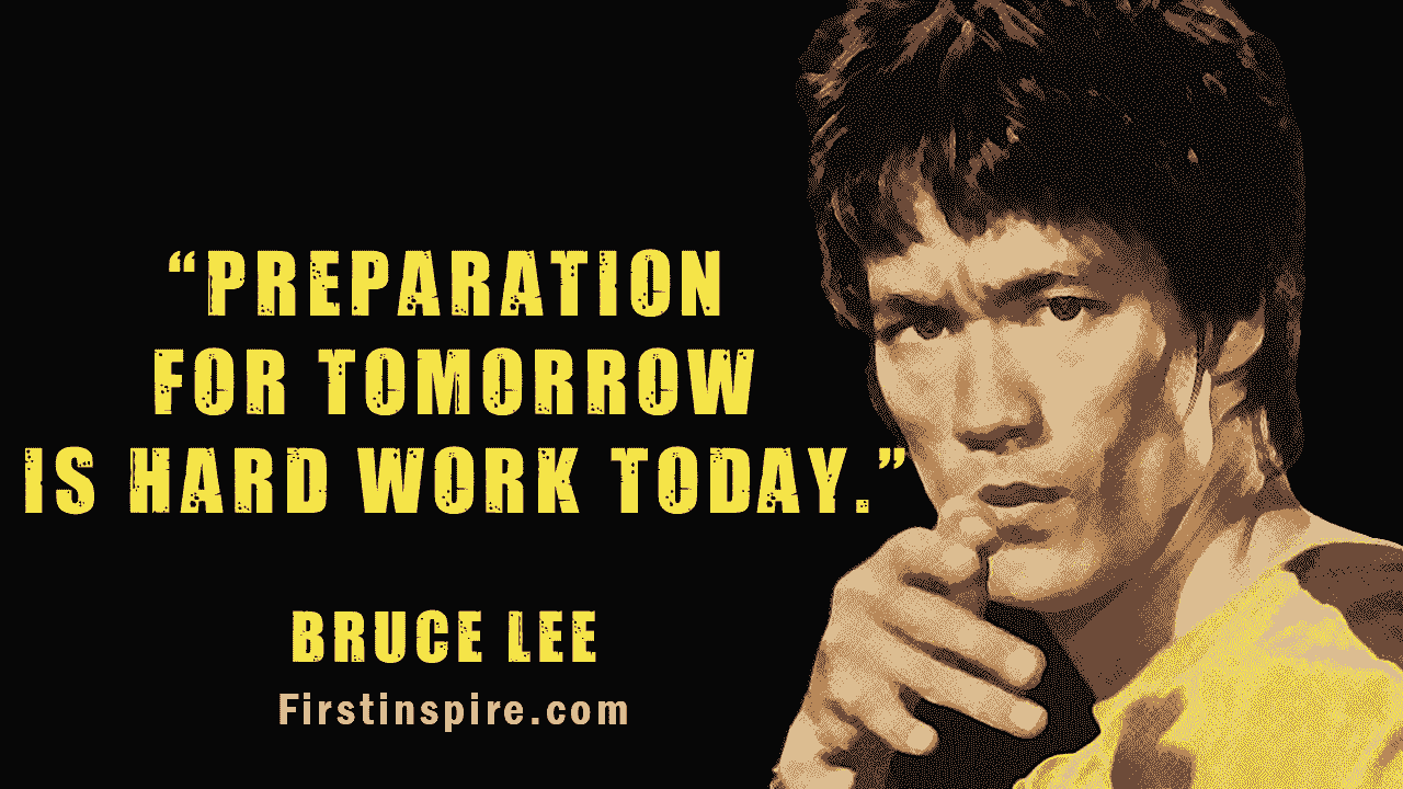 Bruce Lee Glory Hong Kong American Actor Film Martial Arts Quote Poster Photo