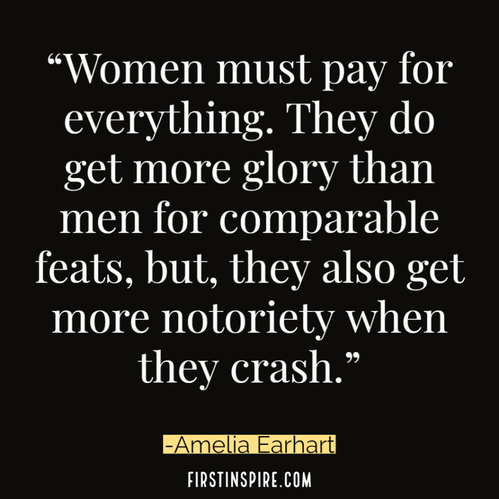 amelia earhart quotes about women's rights